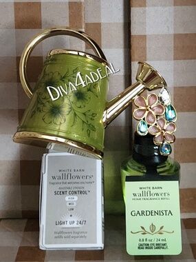 Bath & Body Works WATERING CAN Nightlight Wallflower Plug 2PC Bundle